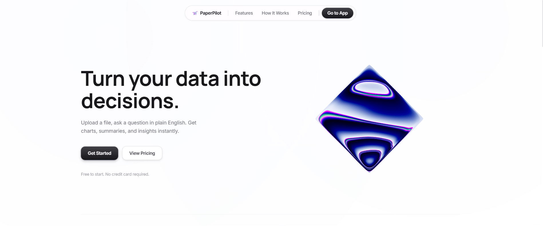PaperPilot - AI Data Analysis SaaS